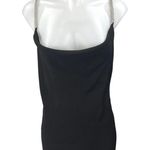 ZARA NEW  Black Chain Strap Cowl Neck Mini Sleeveless Slip Cami Camisole Dress M Photo 4