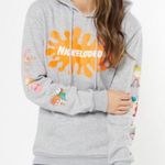 Nickelodeon Hoodie Pullover Gray 90s Cartoon Characters TV Show Sweatshirt Photo 0