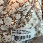 Stone Fox Swim Azalea One Piece Swimsuit In Tobacco Leaf Fleur Size XL Photo 12