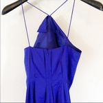 Topshop  Mini Blue Front Ruffled Dress Photo 4