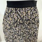 Vince Camuto Black Floral Midi Skirt Size XS Career Office Worship Photo 1