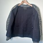 Lafayette 148 Womens Dane Textured Metallic Jacket Outerwear Navy Medium $689 Photo 10