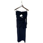 Chiara Boni‎ La Petite Robe Leitha Mesh Cutout Midi Dress Size 8 Blue Photo 8
