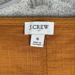 J.Crew Shirt Womens Small Mustard Yellow Button Up Tie Work Casual Picnic Preppy Photo 4