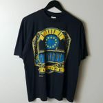 Vintage 90s A Tour of Germany Europe T Shirt Black Large L USA Graphic Tee Solid Photo 12