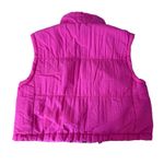 Thread & Supply Hot Pink Cropped Puffer Vest Women's Size Medium Photo 2