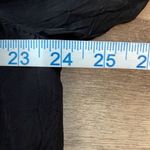 Click Color Me Cotton Womens 3/4 Sleeve Flowy Crinkle Layer Midi Dress Black XXL Photo 6