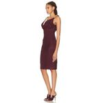 Bottega Veneta  Fluid Suede Dress in Mahogany & Sand 34 0 2 Womens Midi Leather Photo 2