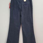 CHAPS Women's Dark Blue Wide Leg Lightweight Jeans Size 4P Photo 1