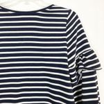 Old Navy  Ruffled Sleeves Striped Sweater Size Medium Photo 8