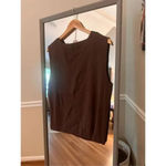 Coldwater Creek  Decorative Sweater Shell Size XL Brown NWT‎ Photo 4