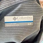 Columbia  Womens Pullover S Quarter Zip Striped‎ Gray Grey Lightweight Mock Neck Photo 5