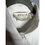 Anthropologie  Exquise The Tobie Button Front Pleated Shirt Dress White Floral Photo 5