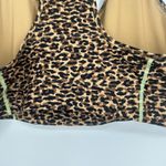 Fabletics  On The Go Medium Impact Sports Bra Leopard Print Pocket UPF 50 Size 2X Photo 5
