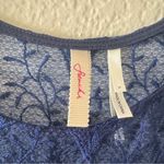 Frenchi Nordstrom’s Tulle and Lace Navy Black Illusion Dress Blue Photo 3