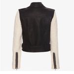 Pistola  Anita Moto Faux Leather Shearling Black Beige Jacket XS Photo 3