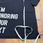 Arizona Jeans  Women’s Black “Ignoring Texts” Graphic T-Shirt size Large Photo 4