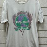 Van Halen 1979 World Tour Band Tee size L White Size L Photo 4