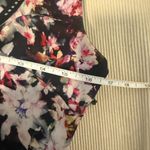 Bebe  Floral Sleeveless Blouse with Lace Trim – Size Medium Photo 2