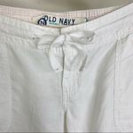 Old Navy  Maternity 100% Linen White Summer Shorts, Size 4 Photo 2