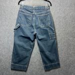 Bill Blass Vintage Jeans Carpenter Cropped Denim Pants 10 Y2K Utility Workwear Photo 5