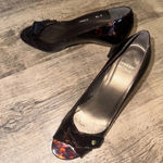 Stuart Weitzman  Heels / Pumps TORTOISE Cross Strap - Sz 8.5 M Preowned gorgeous Photo 3