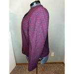 Pendleton  plaid blazer size 16 crimson blue Photo 4