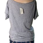 Aeropostale  Live Love Dream Womens Short Sleeve Sweatshirt Sporty Gray Small Photo 2