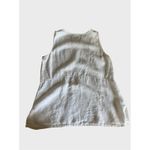 Flax  Womens S White 100% Linen Sides Slits Oversize Minimalist Lagenlook Beach Photo 2