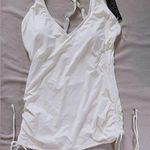 Catalina  swimwear 1 piece separate top dress size M silky stretchy cream color Photo 0