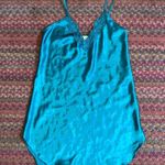 VTG GREEN TEAL SATIN LINGERIE SLIP DRESS Photo 1