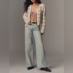 Anthropologie NWT Current Air Crochet Cardigan Sweater - ivory - one size / ALL Photo 5