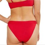 ANDIE  Swim The Banded Cheeky Bikini Bottom Stretch Cherry Red XS Photo 2