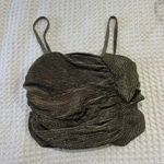 Gold Sequin Crop Top Size M Photo 1