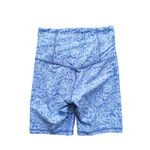 Athleta Elation 7" Biker Shorts XS Liquid Petals Periwinkle Purple Athleisure Photo 3