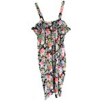 VTG 70s Hay Pence Floral Maxi Dress Smocked Sundress Colorful Summer Dress Black Size undefined Photo 5