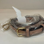 New Pink Leather‎ Strap Replacement for Bag with Gold Buckle Photo 0