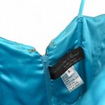 Blue beaded strapless prom dress with rhinestones Cassandra stone 4 Photo 2