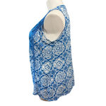 Avenue  Tank Top Size 18/20 Blue White Patterned Sleeveless Photo 5
