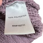 Margeaux & Ellie Chenille Open Front Cardigan Sweater Purple Size Large Photo 9