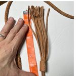 Mar Y Sol Raffia Shoulder Bag Black Woven Straw Purse Leather Tassel Madagascar Photo 8