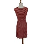 Jonathan Martin  Dress‎ Small Red Striped Sleeveless Cocktail Retro Photo 3