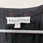 Revolve Karina Grimaldi x  Irna Dress Women’s Size Large Black Polka Dot Mini Photo 11