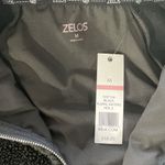 Zelos  Womens Full Zip Teddy Sherpa Mixed Medía Sweater Jacket Size M Black Photo 7
