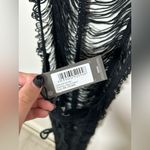 Pretty Little Thing  Plus Black Tassel Knit Beach Dress Photo 2