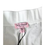 Juicy Couture  Velour Shorts Rhinestone Logo Lounge Comfy White Size Large Photo 4