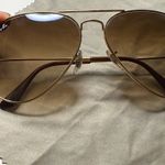 Ray-Ban  Sunglasses Aviator Gold Frame Brown Polarized Lens Photo 2