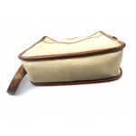 Brighton Vintage Cream Pebbled Leather Bag With Brown Croc Trim Crossbody Purse Photo 7