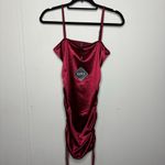 Zaful  Burgundy Red Sexy Date Night Rouched Mini Dress Women's Size 6 Photo 2
