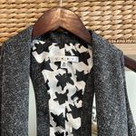 CAbi Tweed Charcoal Gray Racerback Lined Blazer Vest, Style 247, Size S Photo 2